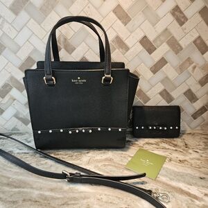 Kate Spade Black Purse and Wallet Set